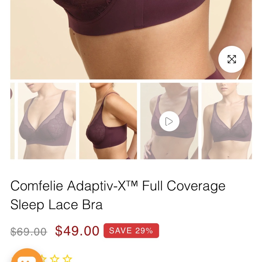 Elegant Lace Mesh Bralette in Rich Purple - Picture 2 of 6